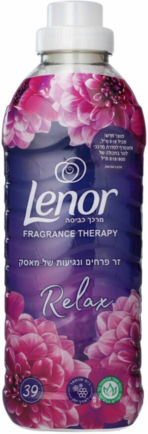 לנור מרכך כביסה מרוכז בניחוח מאסק פרחוני - נפח 819 מ''ל