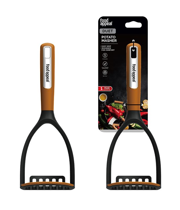 מועך תפו"א עם קצה מסיליקון למניעת שריטות DUET - מבית Food Appeal