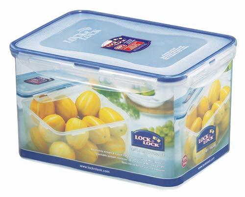 קופסת פלסטיק מלבנית לאחסון מזון עם מכסה 4.5 ליטר Lock & Lock
