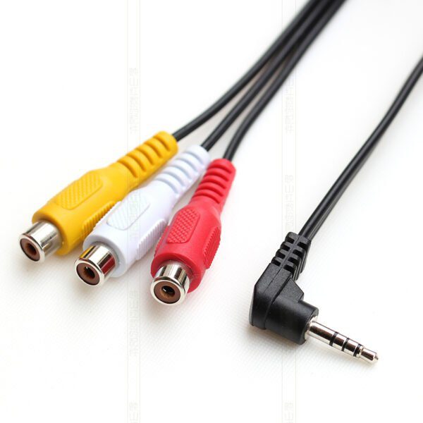 כבל 3.5 מ''מ ל-2 כניסות RCA באורך 1.8M