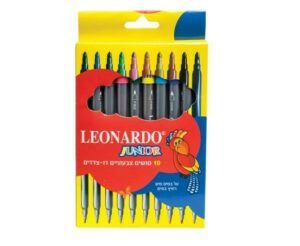 סט 10 טושים דו צדדי רחיץ - מבית Leonardo