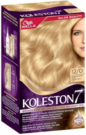 ערכת צבע לשיער קולסטון קיט 12/0 בלונד אקסטרא בהיר מאוד - מבית Wella