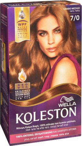 ערכת צבע לשיער קולסטון קיט 7/0 בלונד בינוני - מבית Wella