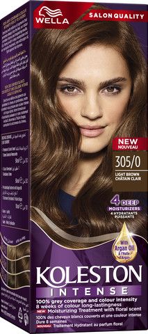 צבע לשיער קולסטון אינטנס 305/0 חום בהיר - מבית Wella
