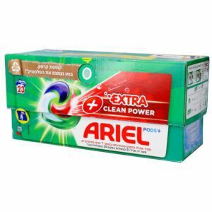 אריאל קפסולות ג'ל לכביסה לכתמים קשים - 23 קפסולות