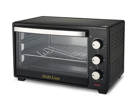 טוסטר אובן Gold Line ATL6621 1280W בנפח 21 ליטר בצבע שחור
