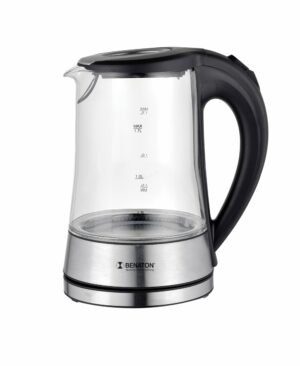 קומקום זכוכית Benaton BT-8024 2200W 1.7L - בצבע שחור