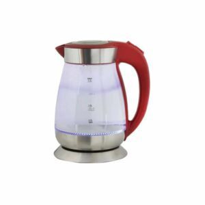 קומקום זכוכית Hyundai HYK-1781R 2000W 1.7L - בצבע אדום